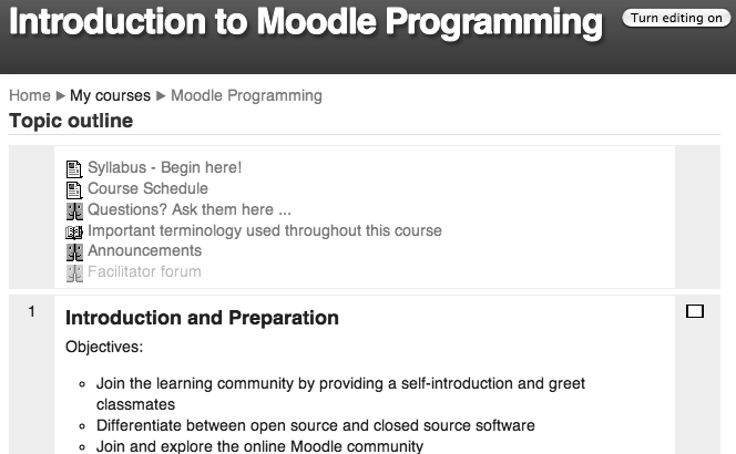 Курс Moodle