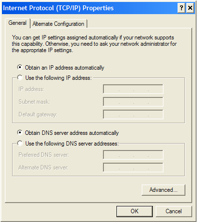 Установка Dhcp-клиента в Windows