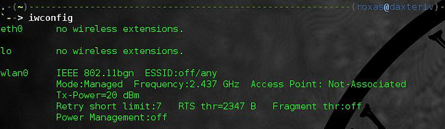iwconfig