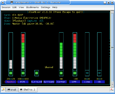 alsamixer