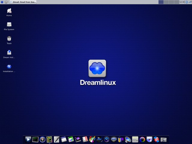 Рабочий стол Dreamlinux