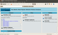 Главное окно Wireshark