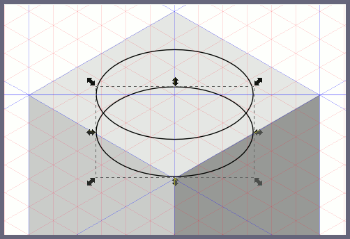 Inkscape: дублируем эллипс