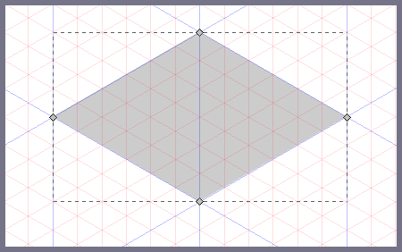 Inkscape: рисуем верхнюю грань куба