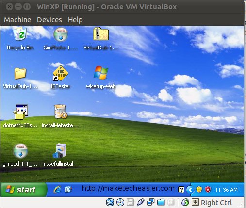 VirtualBox 4.0. Режим масштабирования