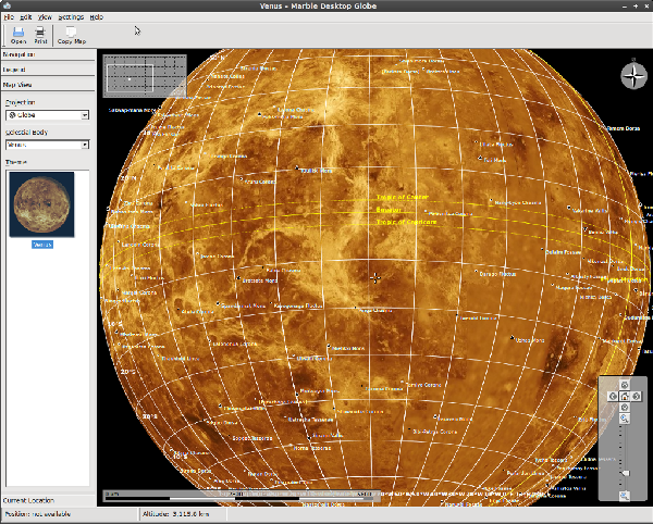 Marble, карта Венеры