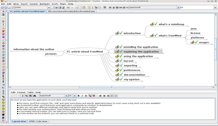 FreeMind  - многофункциональная программа для планирования