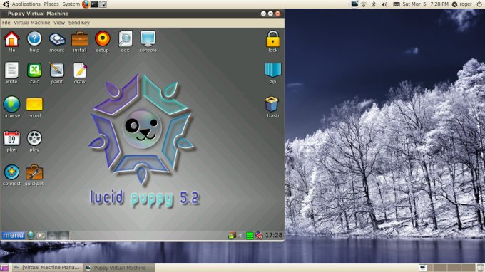 Рабочий стол Puppy Linux