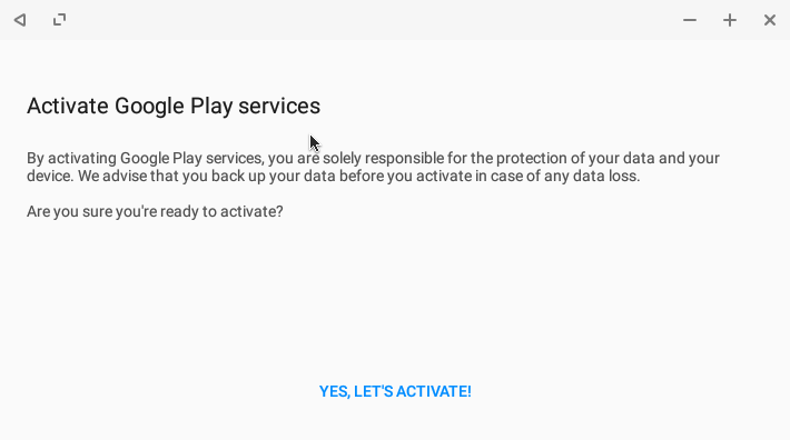 Play activator